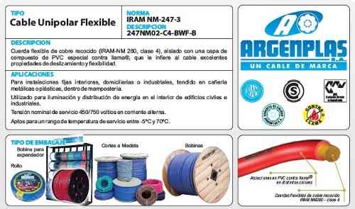 Cable Subterraneo Iram Normalizado 3 X 2.5mm X Metro